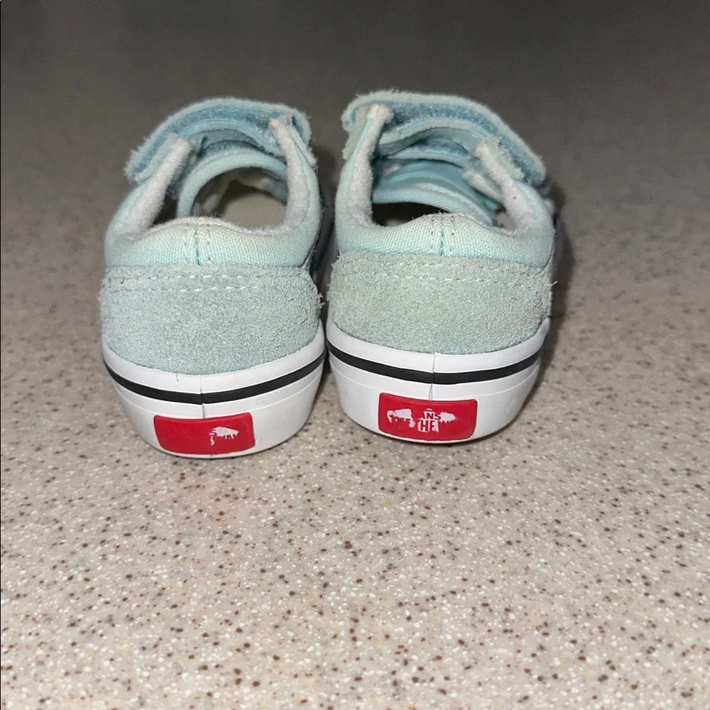 Vans Aqua blue teal Old Skool Sneakers toddler size 4